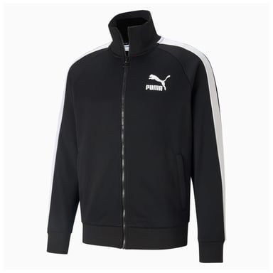 Puma icónico T7 T7 Camina larga Cierre negro Top de pista negro 579019 01