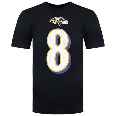 Camiseta Nike NFL Baltimore Ravens 8 Lamar Jackson para hombre