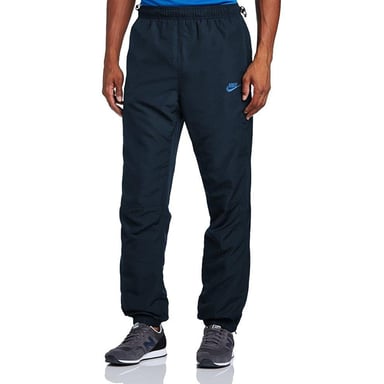 Nike Pantalones de chándal tejidos ligeros para hombre, color azul marino