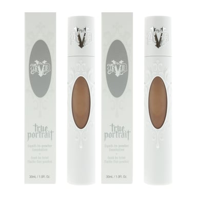 KVD Beauty True Portrait Liquid-To-Powder Foundation 30ml - Tan 074 x 2