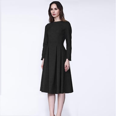 Retro fit-and-flare dress