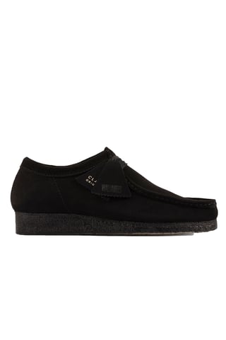 Clarks Originals Wallabee Shoe Black Suede