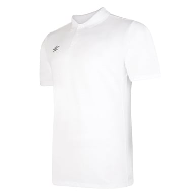 Umbro Mens Essential Polo Shirt (White/Black)