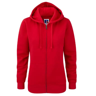Russell Ladies Premium Authentic Zipped Hoodie (3-Layer Fabric) (Classic Red)