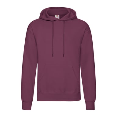 Fruit of the Loom Unisex Adult Polycotton Lightweight Hoodie (Burgundy)