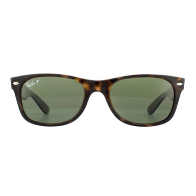 Ray-Ban Sunglasses New Wayfarer 2132 902/58 Tortoise Green Polarized 55mm