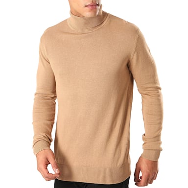 Brave Soul Men's Turtle Roll Neck Knitted Jumper Long Sleeve