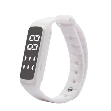 Aquarius AQ114 Teen Fitness Activity 3D Pedometer LED Tracker White
