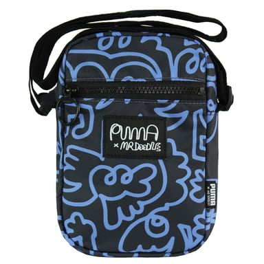 Bolso portátil Puma x Mr. Doodle unisex negro azul