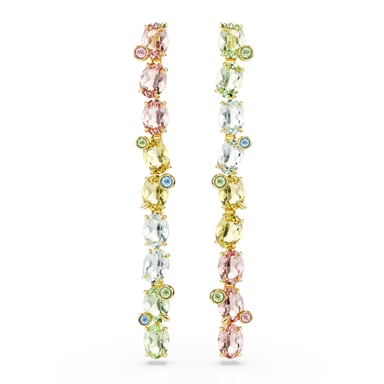 Swarovski 'Gema' Women's Gold Plated Metal Drop Earrings - Gold 5705809