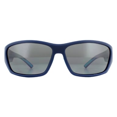 Gafas de sol Spherical rectangle men's matt navy petrol hd polarised tns gun