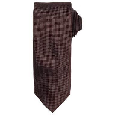 Premier Unisex Adult Micro Waffle Tie (Brown)