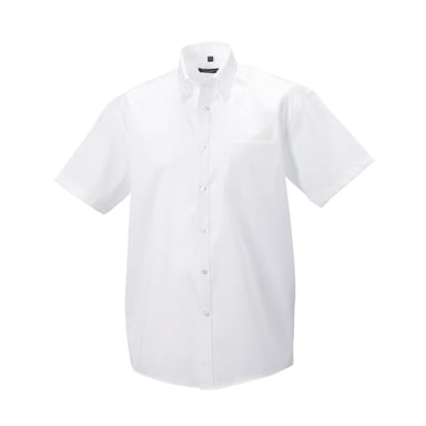 Russell Collection Mens Ultimate Short-Sleeved Shirt (White)