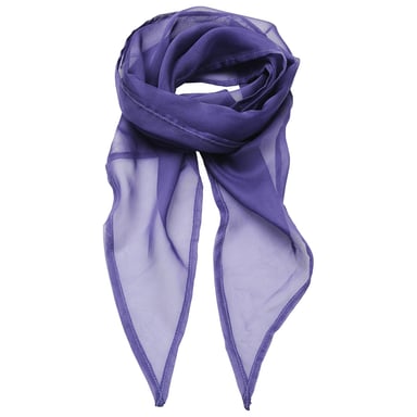 Premier Unisex Adult Colours Chiffon Scarf (Purple)
