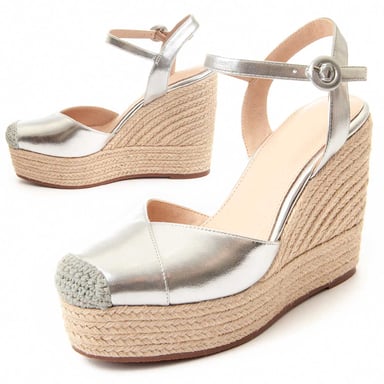 Montevita Wedge Sparto Wesparto4 en Plata
