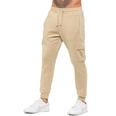 Enzo | Mens Cargo Joggers - Piedra
