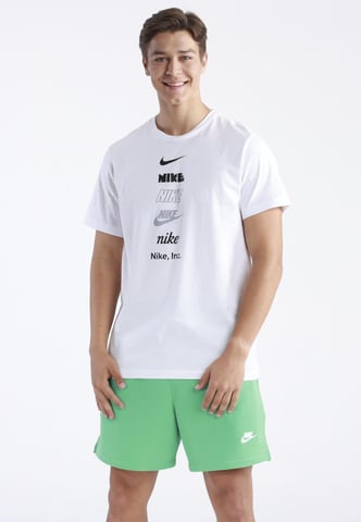 Camiseta Nike Stack Logo para hombre en blanco