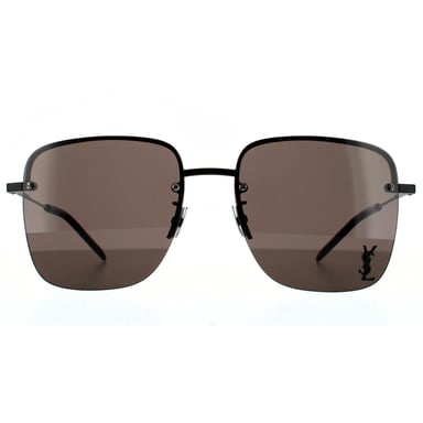 Gafas de sol cuadradas para mujer Saint Laurent en negro y gris