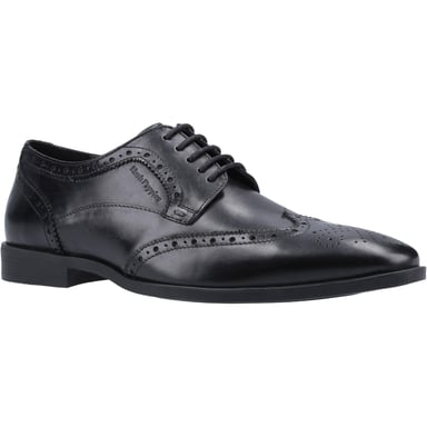 Hush Puppies Mens Leather Brogues (Black)