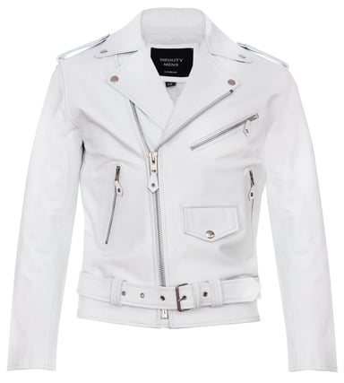 Chaqueta de cuero para motociclista Brando Biker Rock