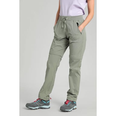 Mountain Warehouse Womens/Ladies Explorer Zip-Off Hiking Trousers (Green)