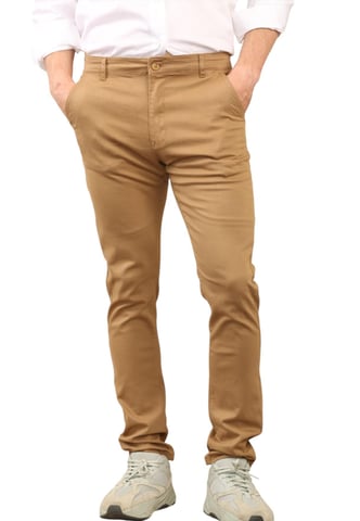 MYT Pantalones chinos ajustados para hombre en color tostado