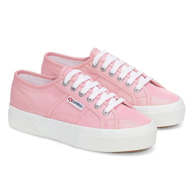 Superga Womens/Ladies 2740 Lame Platform Trainers (Pink Begonia Iridescent)