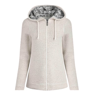 Weird Fish Womens/Ladies Chicoa Macaroni Full Zip Hoodie (Ecru)