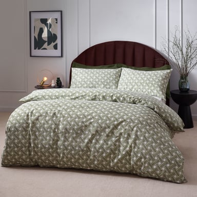Hoem Alexa Abstract Cotton Rich Duvet Cover Set