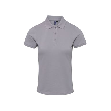 Premier Womens/Ladies Coolchecker Plus Piqu Polo With CoolPlus (Silver)