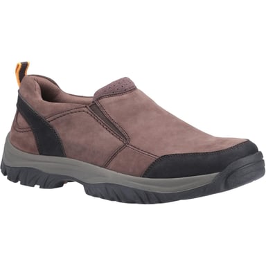 Cotswold Mens Boxwell Nubuck Leather Hiking Shoe (Brown)