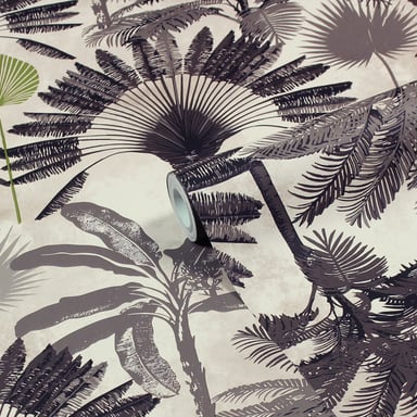 Papel Tapiz Impreso con Palma Malaya