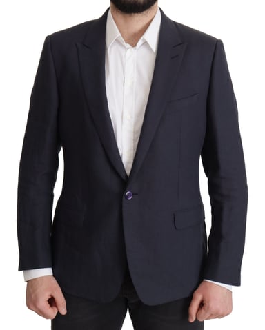 Chaqueta de Alta Sastrería Dolce & Gabbana Azul Oscuro Blazer para Hombre