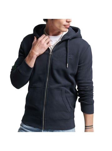 Sudadera Vintage Super Dry Con Logo Azul
