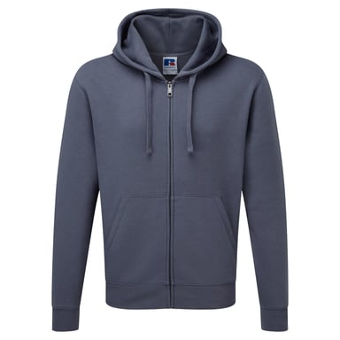 Russell Mens Authentic Full Zip Hooded Sweatshirt / Hoodie (Convoy Grey)