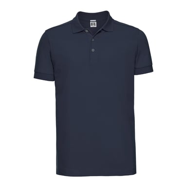 Russell Mens Stretch Fitted Polo Shirt (French Navy)