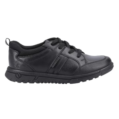 Hush Puppies Boys Steven Leather School Shoes (Black)