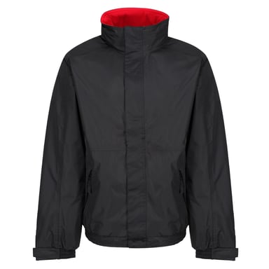 Regatta Mens Dover Waterproof Insulated Jacket (Black/Red)