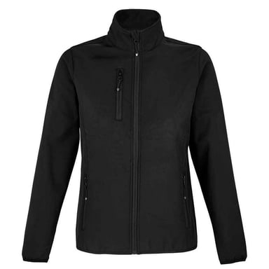 SOLS Womens/Ladies Falcon Softshell Recycled Soft Shell Jacket (Black)