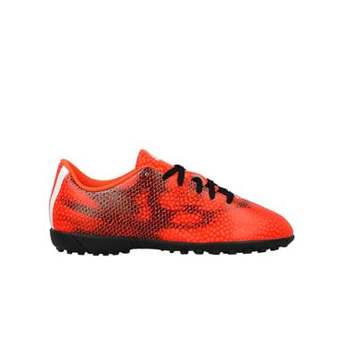 Adidas F5 TF Botas de fútbol rojo para niños