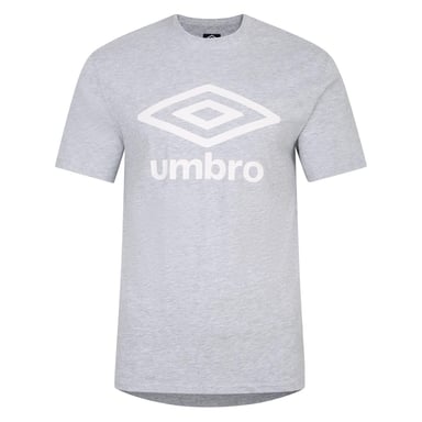 Umbro Mens Team T-Shirt (Grey Marl/White)