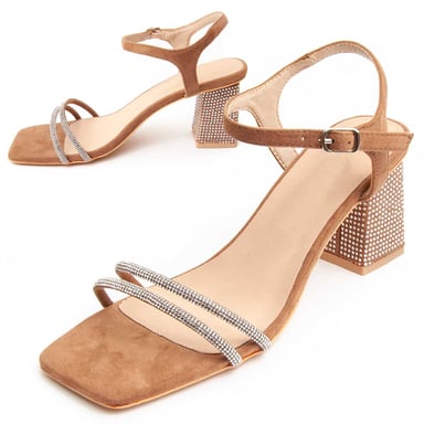 Sandalía de Tacón Montevita Sanndarey10 en Marrón