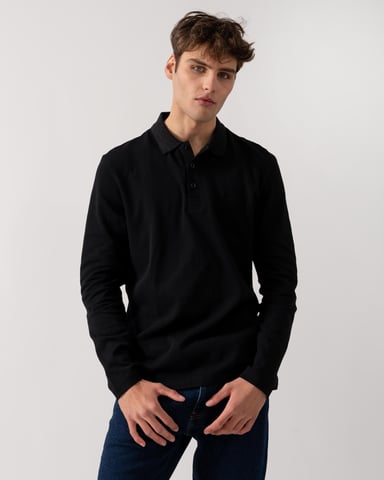 BOSS Green Plisy Mens Long Sleeve Polo Shirt