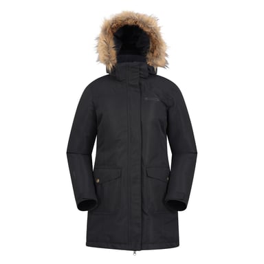 Mountain Warehouse Womens/Ladies Tarka II Long Padded Jacket (Black)