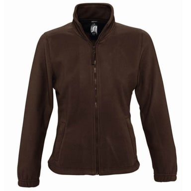 SOLS Womens/Ladies North Full Zip Fleece Jacket (Dark Chocolate)