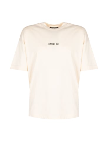 Les Hommes T-Shirt Happy Pictures Oversize del hombre beige