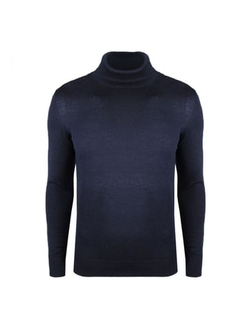 Xagon Man Suéter Turtleneck del hombre azul oscuro