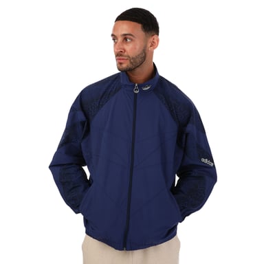 Men's adidas SPRT Animal Print Shark Woven Track Jacket in Blue