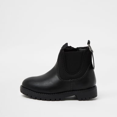 River Island Mini Kids Chelsea Boots Black Shoes