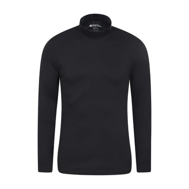 Mountain Warehouse Mens Meribel Turtle Neck Base Layer Top (Black)